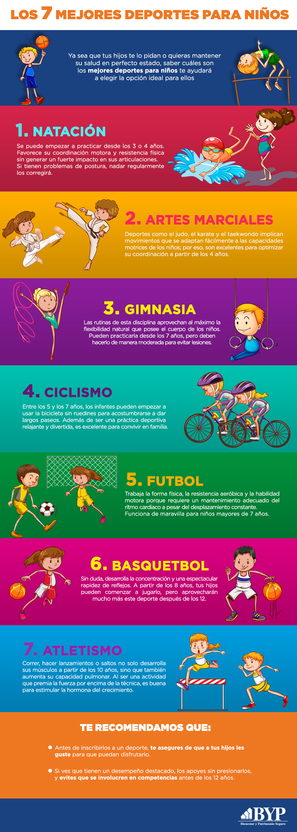 mejores deportes para niños